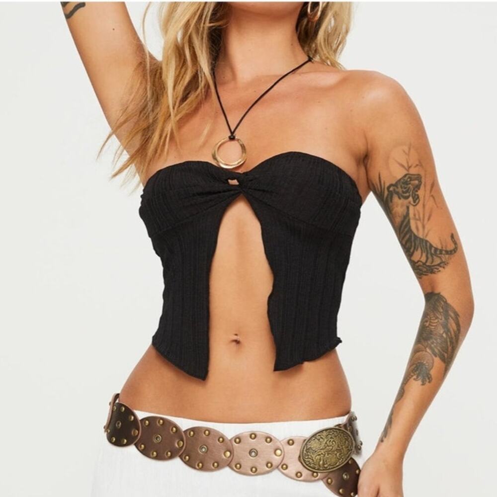 Princess Polly Black Mani Top size 10 NWT